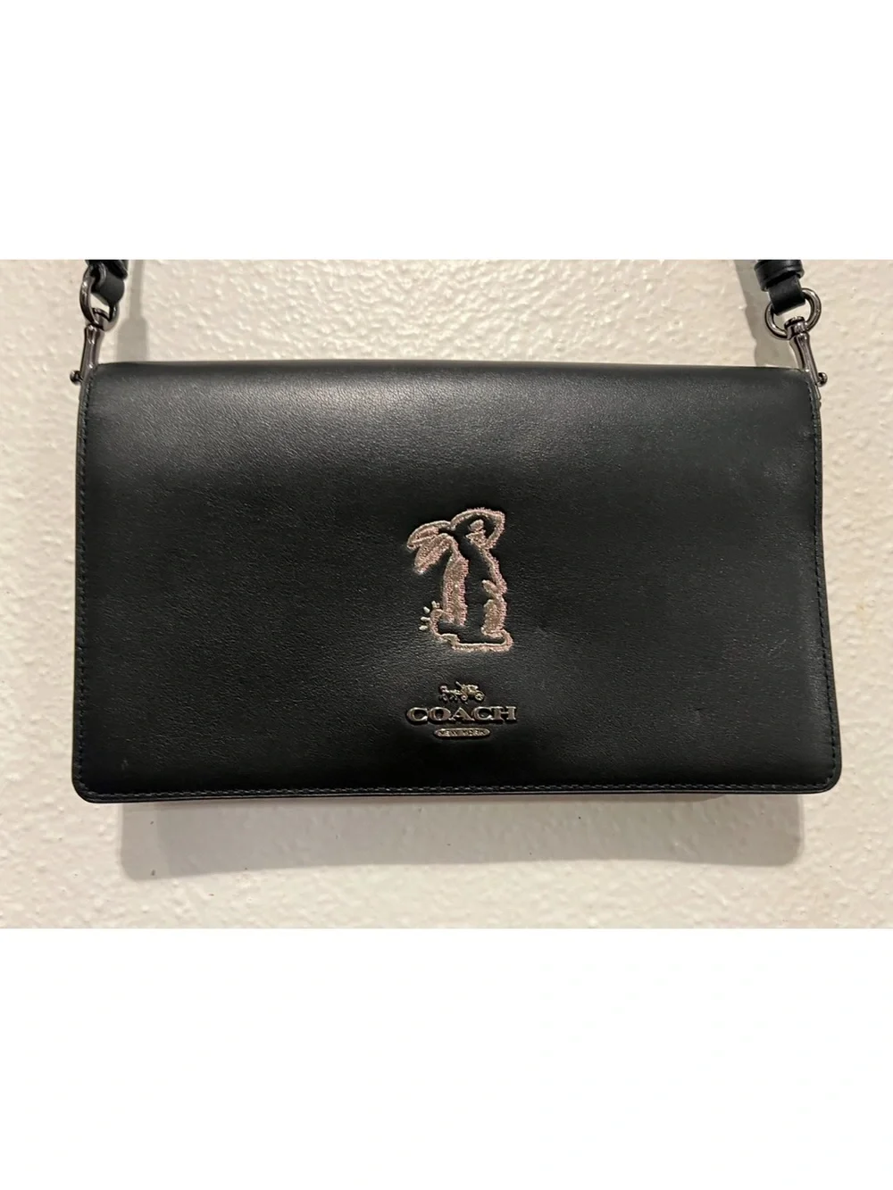 COACH x SELENA GOMEZ Limited Edition Hayden Bunny Foldover Crossbody Clutch